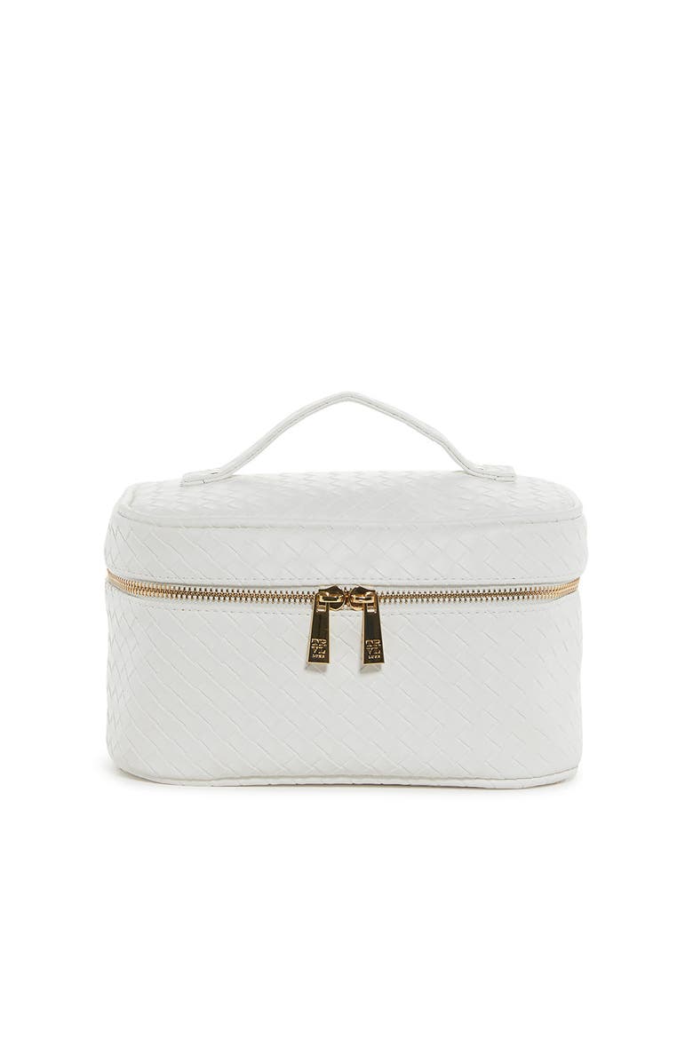 Woven Train Case, Main, color, White