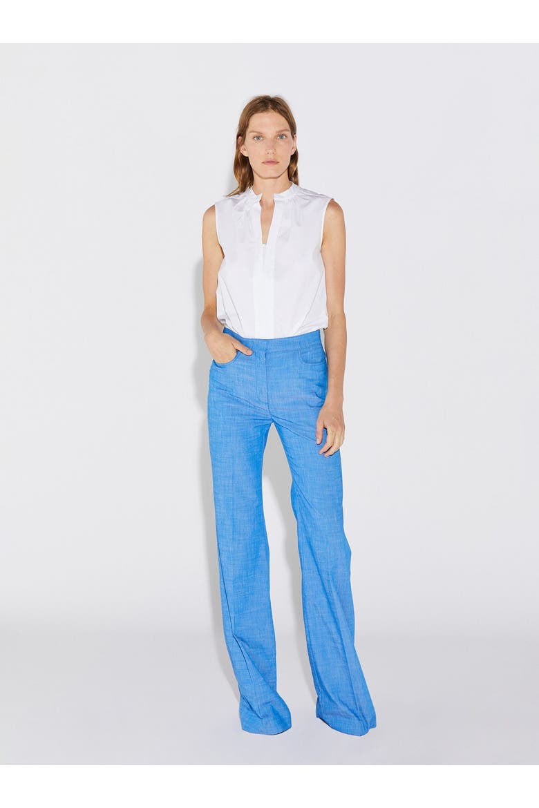 Olympia SLEEVELESS Sleeveless Poplin Top, Alternate, color, White