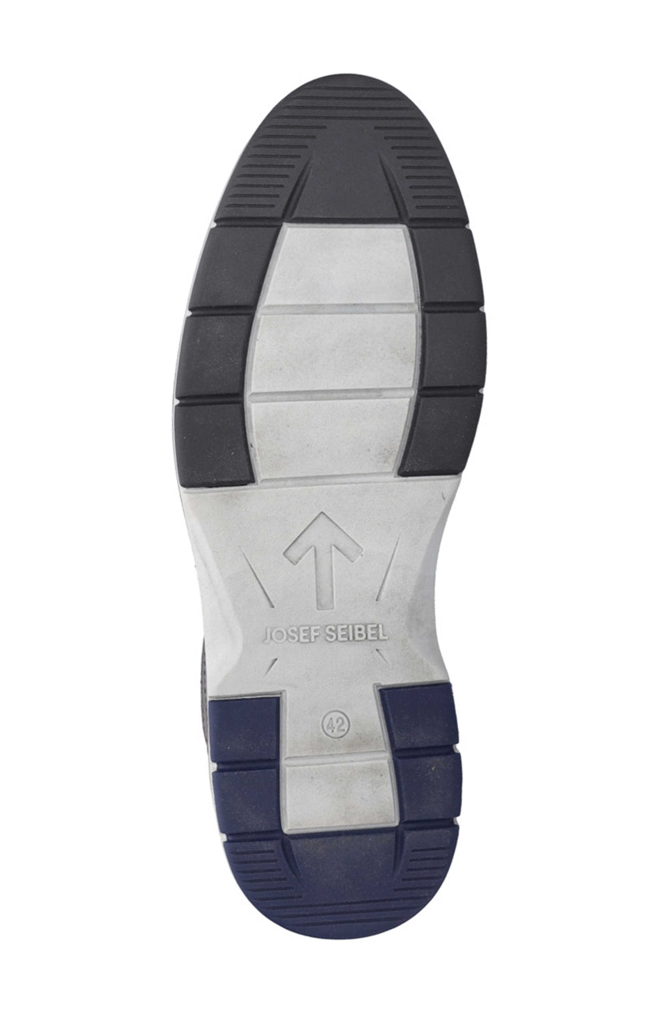 Josef Seibel Stuart 02 Perforated Leather Derby, Alternate, color, Granite