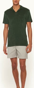 Orlebar Brown Terry Towelling Tailored Fit Towelling Polo Shirt