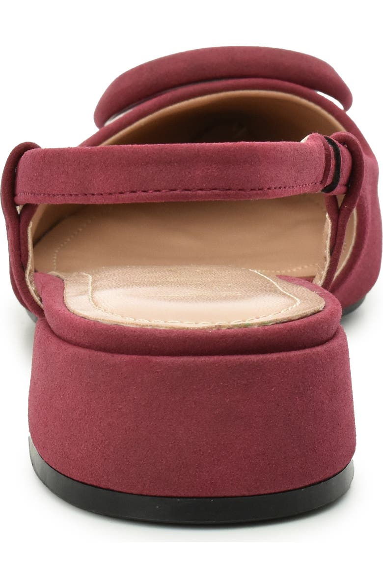 Nicole Miller Frame Slingback Pump, Alternate, color, Burgundy Nubuck