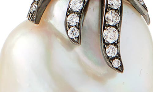 Mindi Mond Freshwater Pearl & Diamond Claw Drop Earrings In Multi