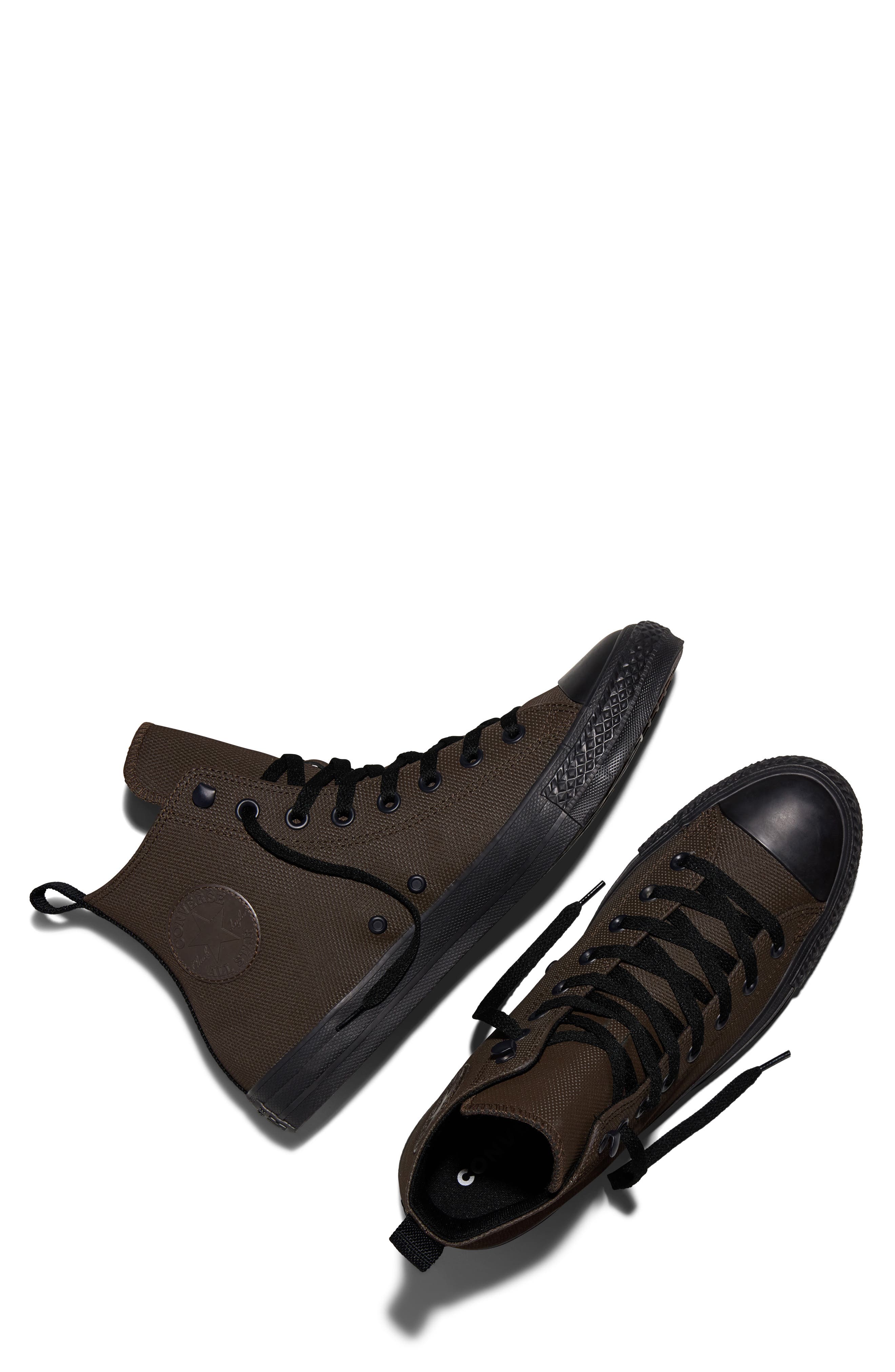 Chuck Taylor All Star TecTuff Leather High Top Sneaker, Alternate, color, FRESH BREW/ BLACK/ BLACK