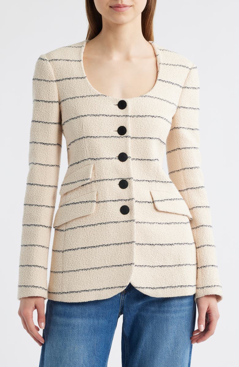 rag & bone Roslyn Stripe Cotton Jacket, Main, color, 