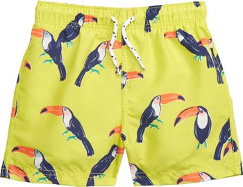 Maillot De Bain Enfant Mini Boden - Short De Bain + Rash Guard - Taille 3-4 Ans - Occasion Très Bon état