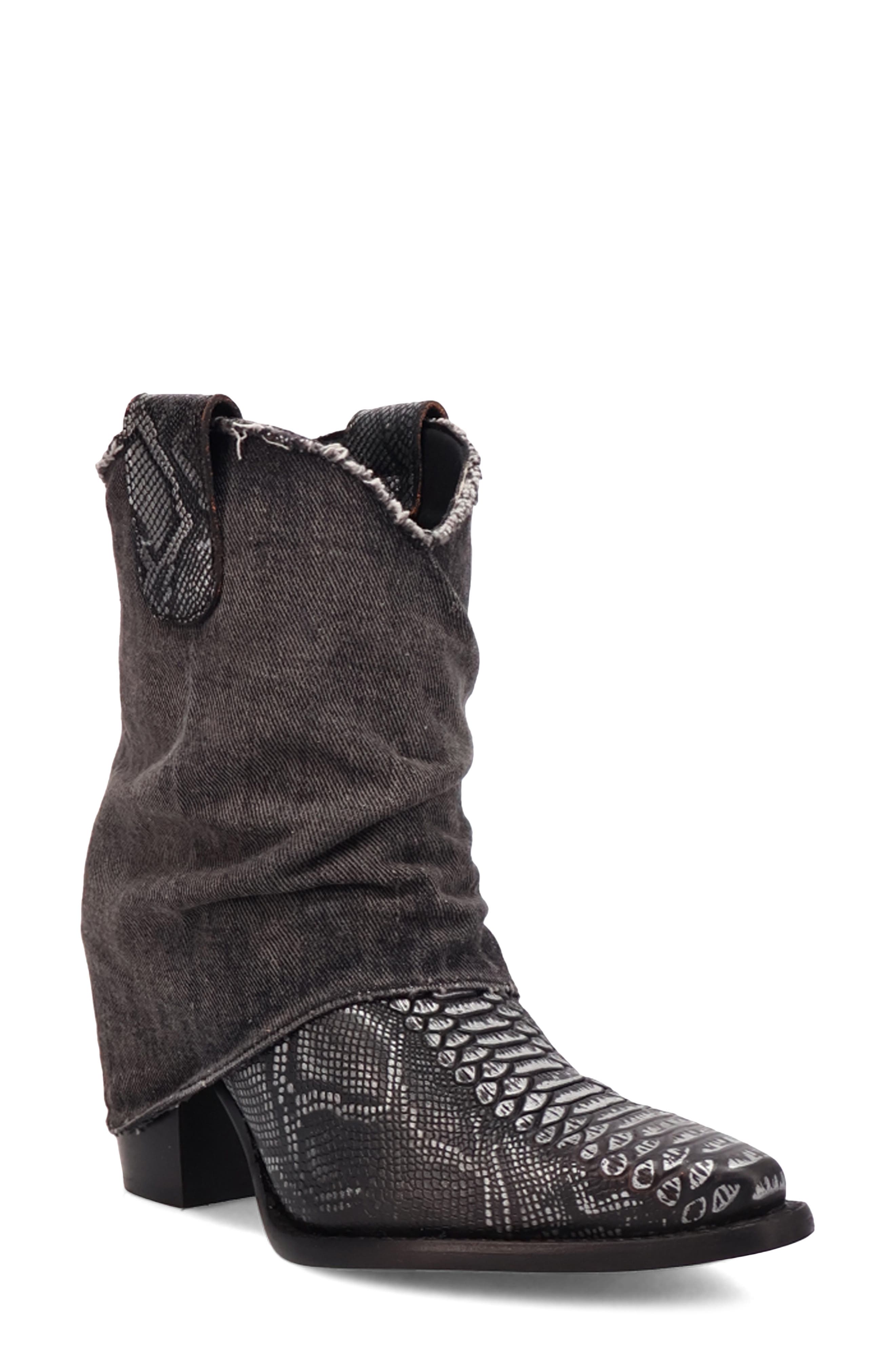 Dingo Denim Dream Western Boot, Main, color, Black