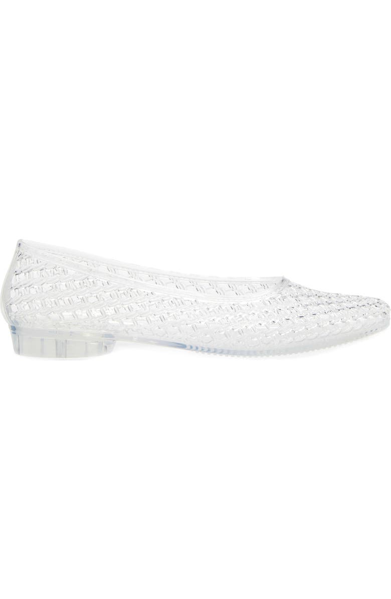Jeffrey Campbell Bestie Jelly Flat, Alternate, color, Clear