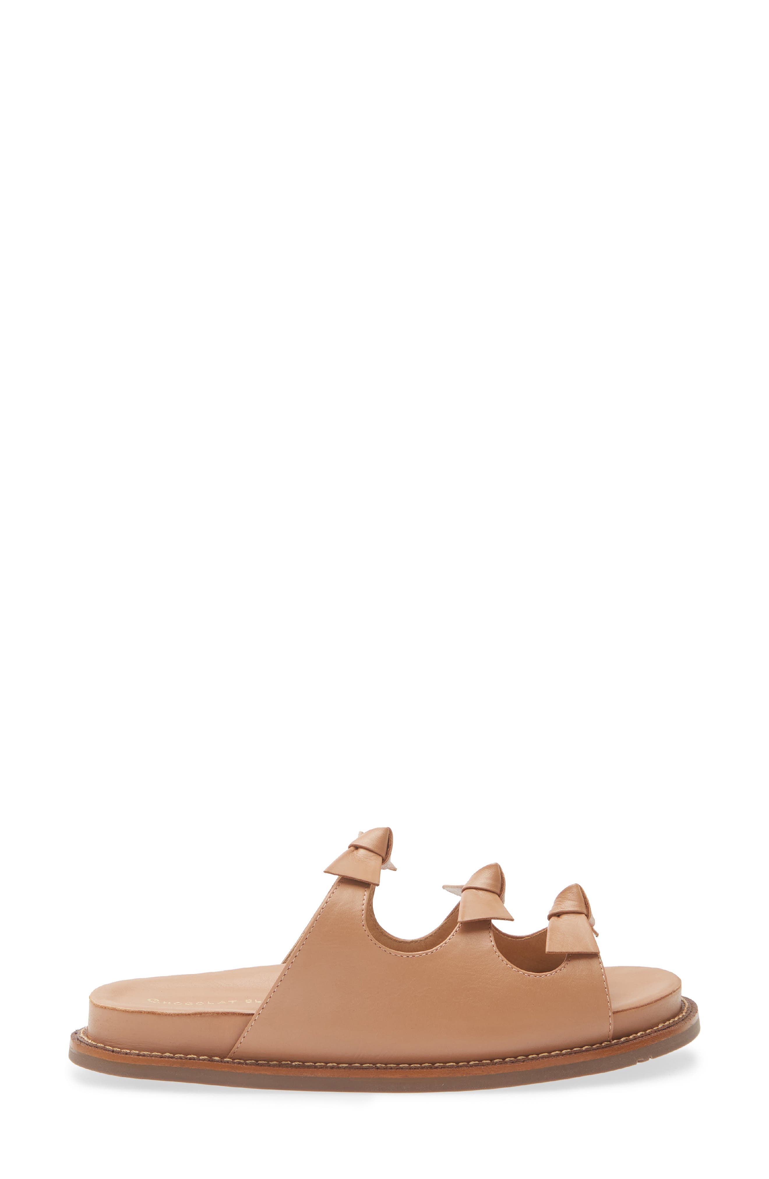Chocolat Blu Zoya Slide Sandal, Alternate, color, Camel Leather