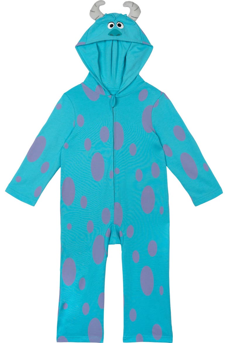 Monsters Inc. Hooded One Piece, Main, color, Sulley Teal Purple