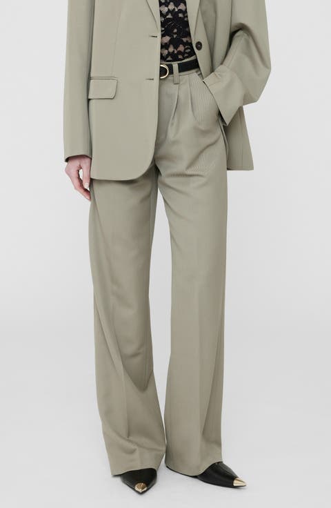 Carrie Wool Wide Leg Pants