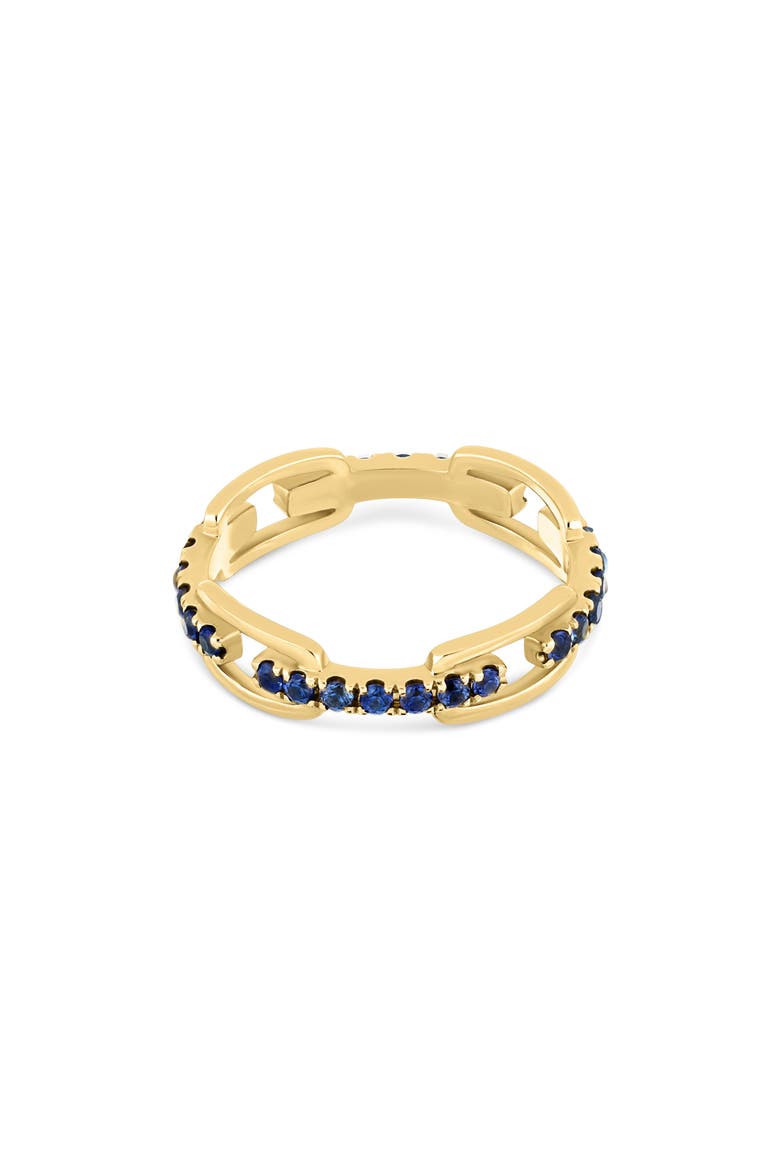 El Mar 18k Gold Sapphire Stackable Ring, Alternate, color, 18K YELLOW GOLD