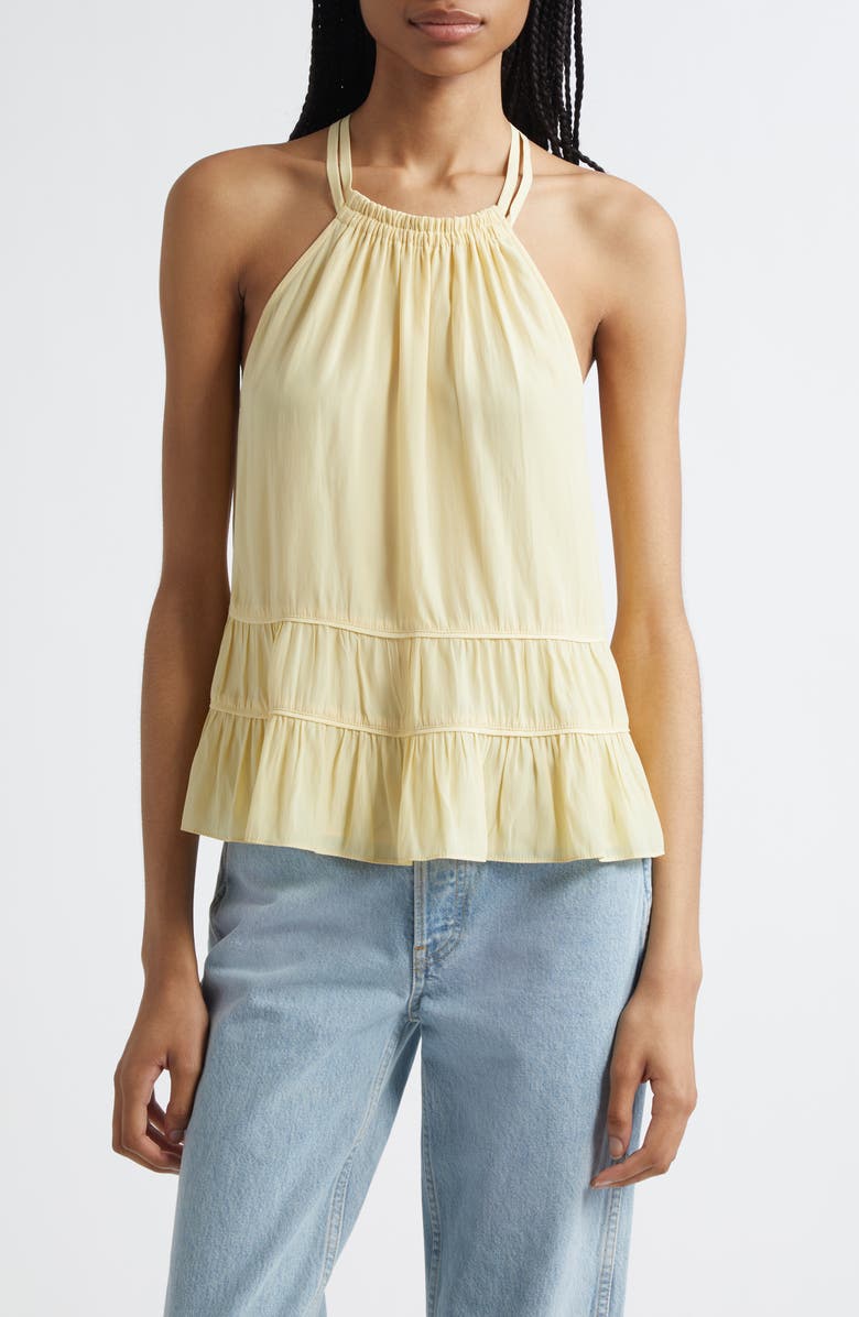 Ramy Brook Dana Tiered Sleeveless Top, Main, color,