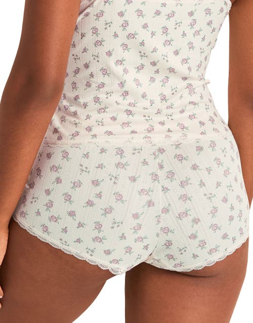 Adore Me Pointelle Short In White