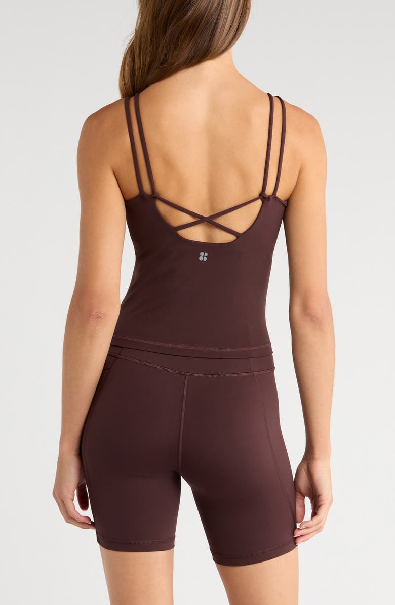 Sweaty Betty Ultimate Studio Strappy Tank, Alternate, color, Sable Brown