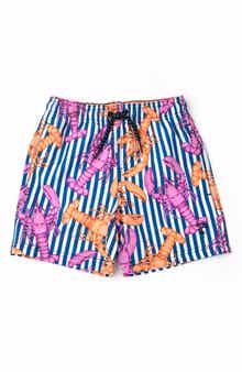 Shade Critters Kids' Lobster Stripe UPF 50+ Swim Shorts