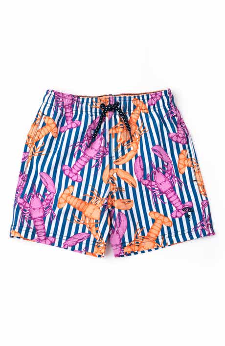Shade Critters Kids' Lobster Stripe UPF 50+ Swim Shorts