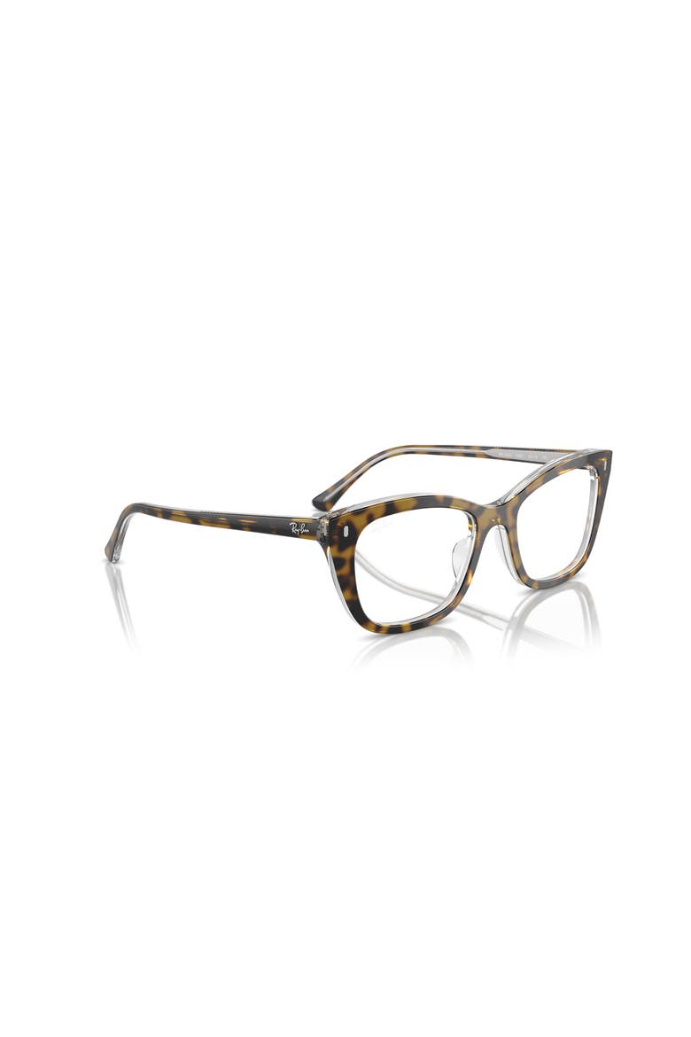 52mm Rectangle optical glasses, Alternate, color, Brown