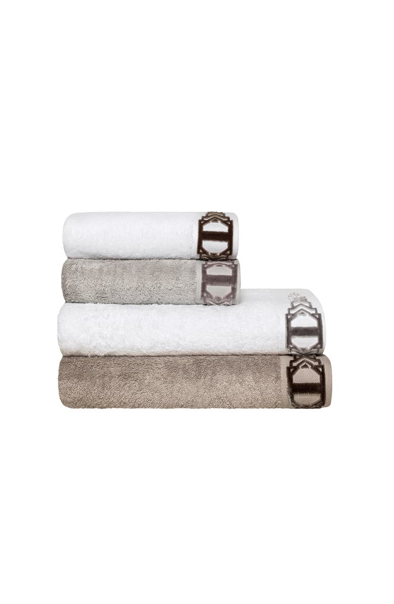 Togas Art Line Towel, Main, color, Grey