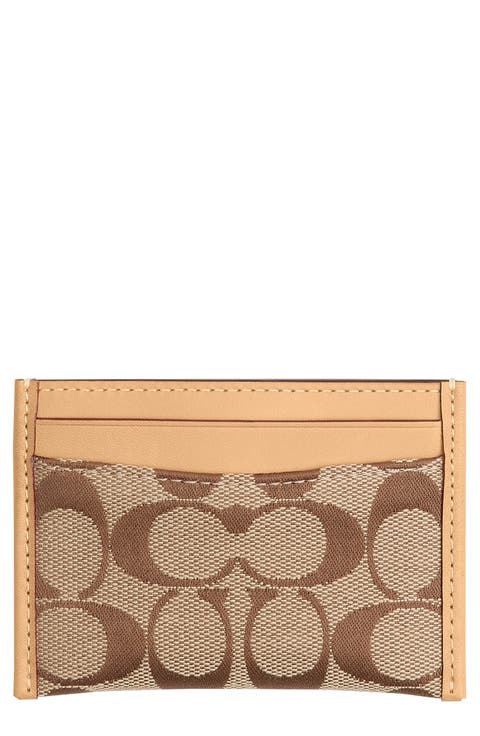 Essential Signature Jacquard Card Case