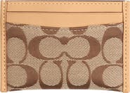 COACH Essential Signature Jacquard Card Case