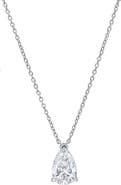 LuvMyJewelry Pear Perfection 14K Gold Lab Grown Diamond Necklace - 1.50 ct