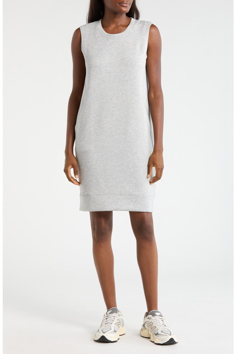 Dreamweave Sleeveless Dress, Main, color, HEATHER CONCRETE