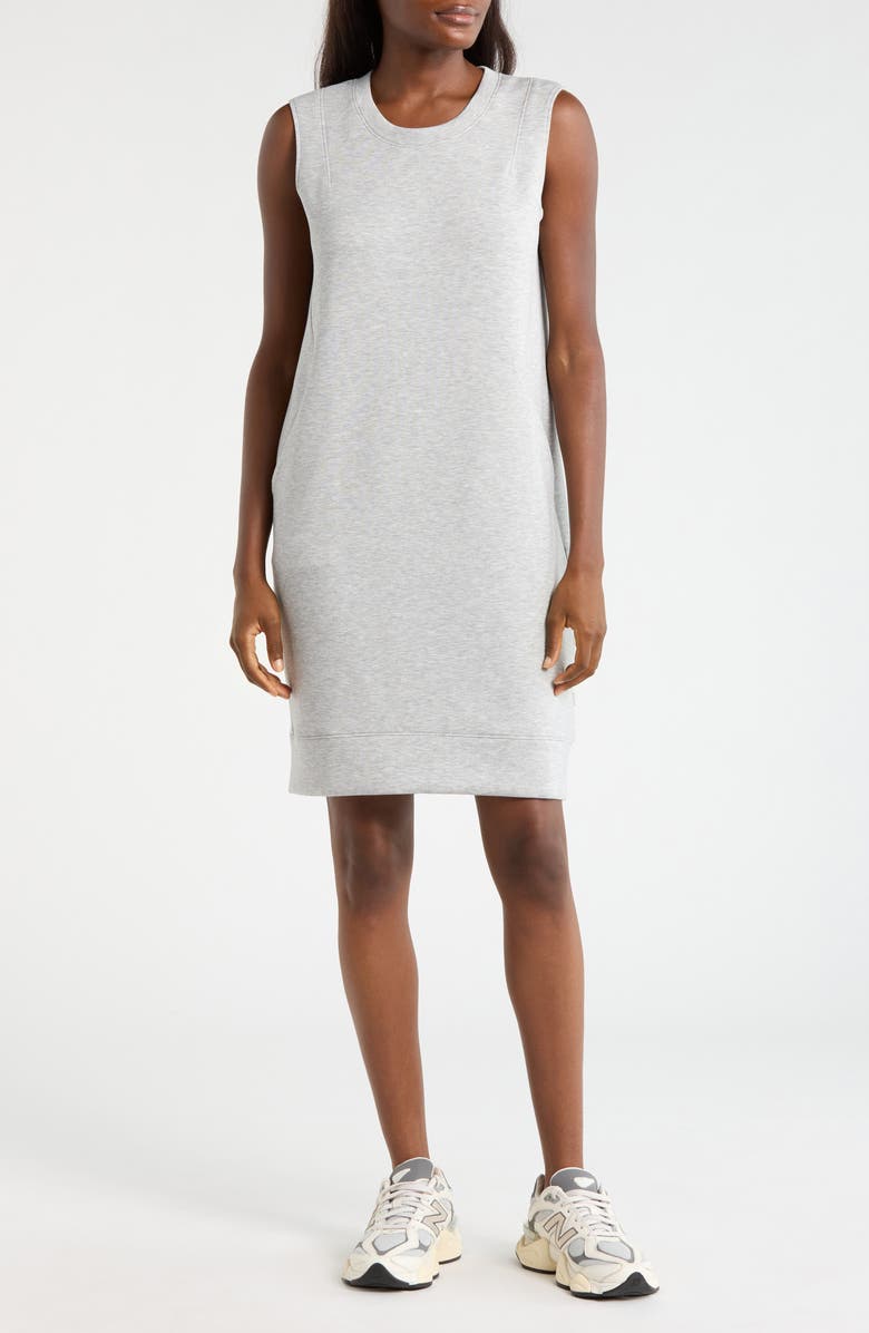 MPG Dreamweave Sleeveless Dress, Main, color, Heather Concrete
