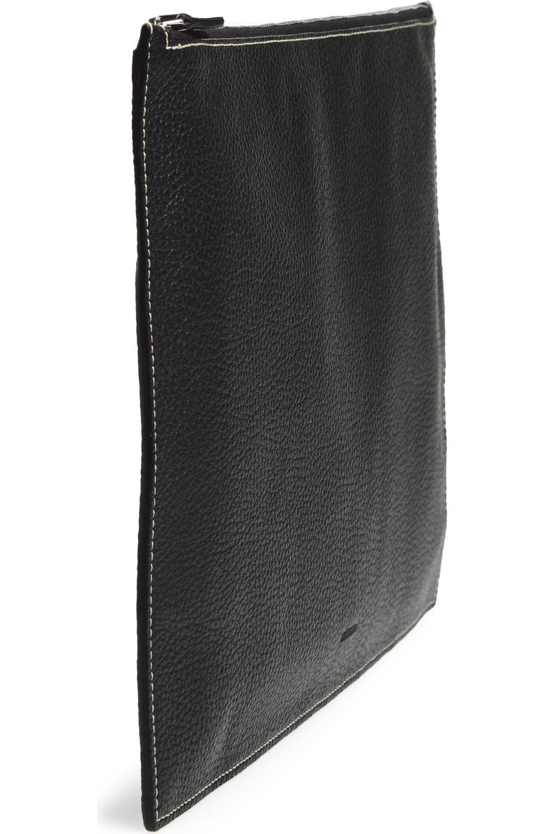 Lié Studio The Lilith Travel Pouchette, Alternate, color, Black Grosgrain