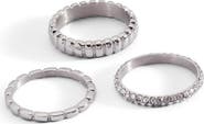 Alex and Ani Multi Textured Stacking Ring Set of 3