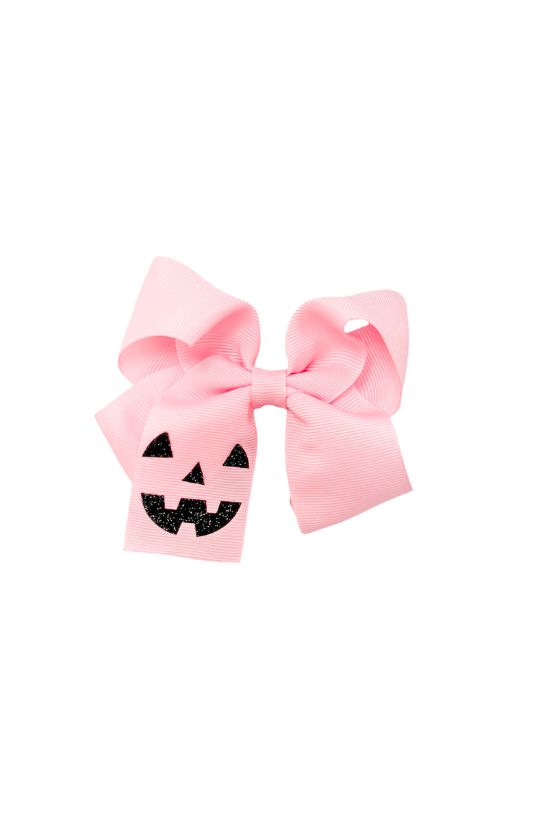 Bits & Bows Jack-O-Lantern Halloween Hair Bow, Main, color, 