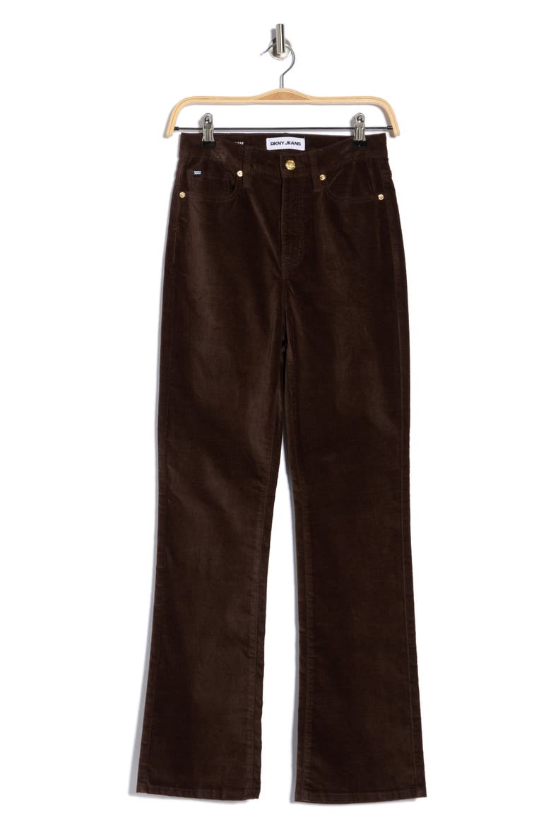 Cord High Waist Bootcut Jeans, Alternate, color, ESPRESSO