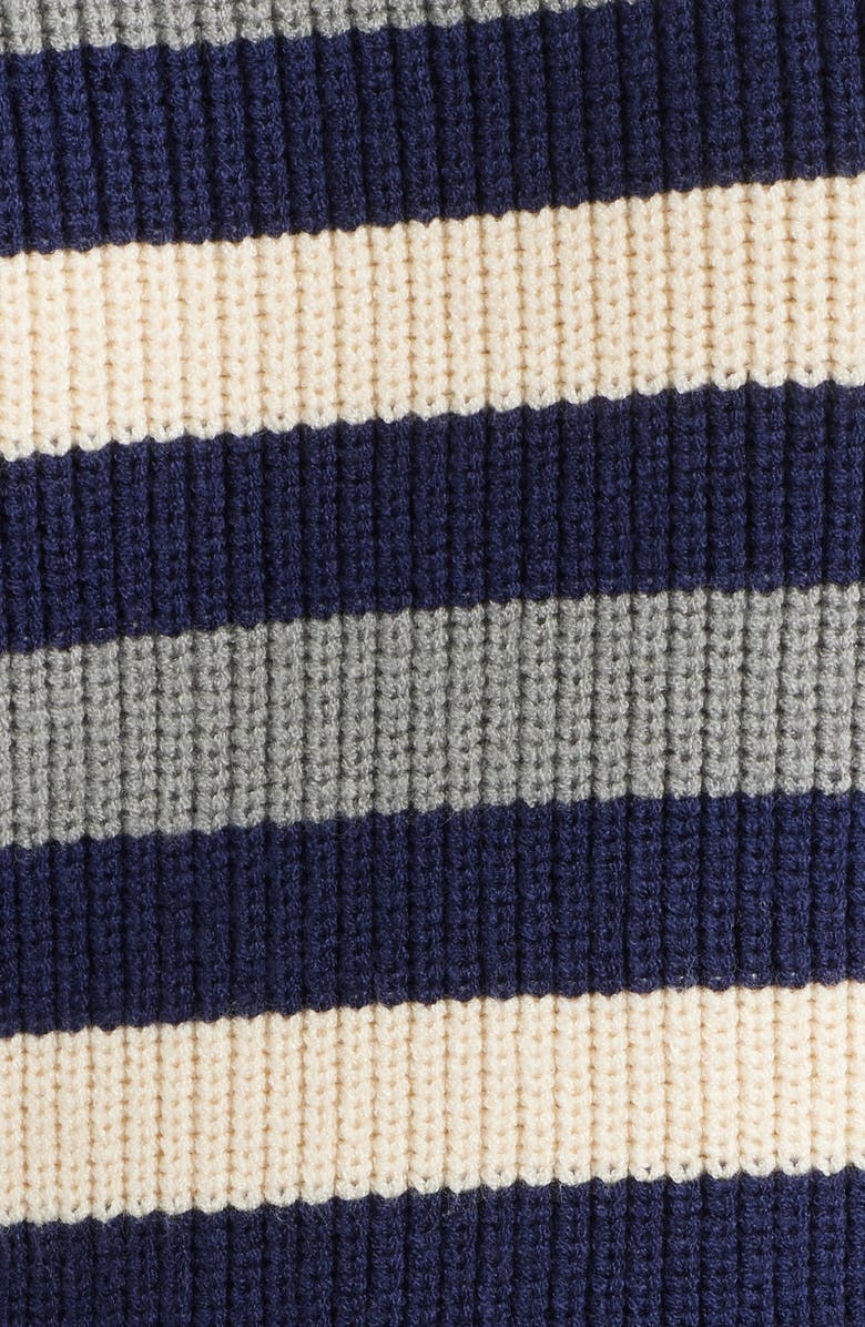 CITY BLUES Stripe Colorblock Sweater, Alternate, color, Navy