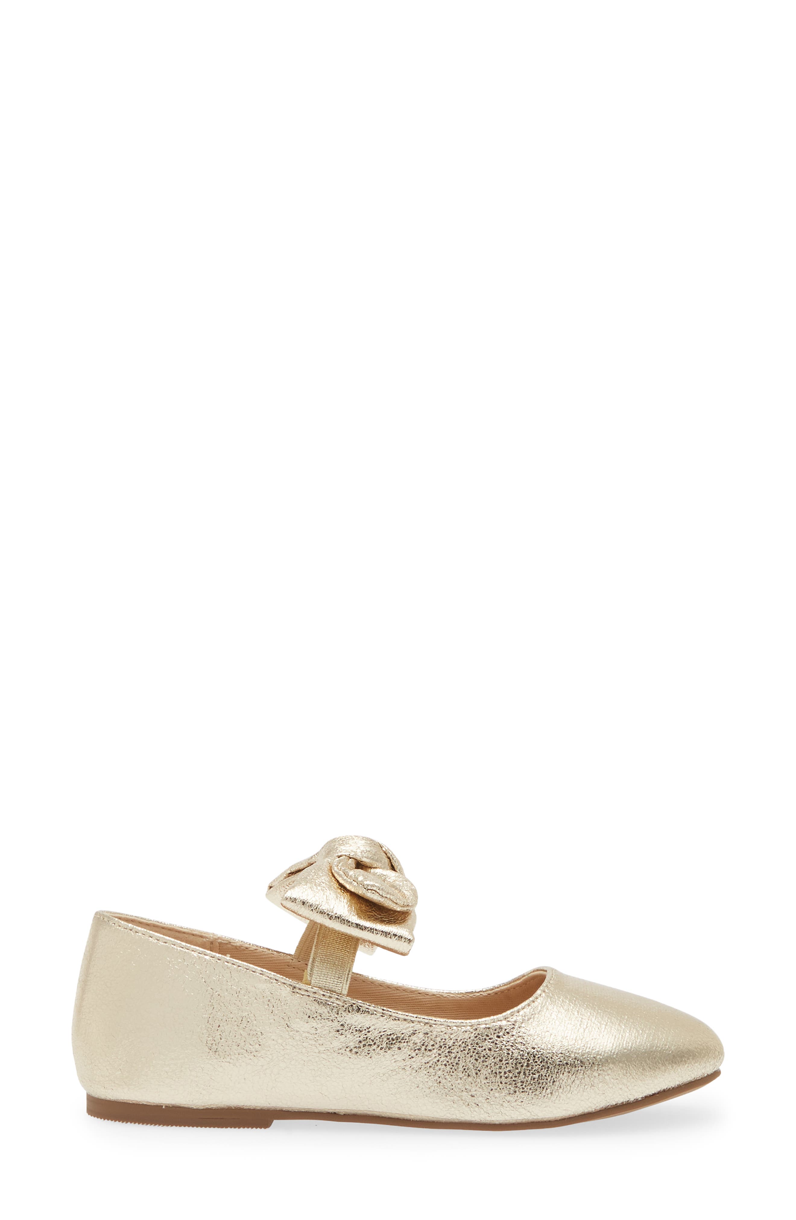 Kids' Clover Mary Jane Flat, Alternate, color, GOLD METALLIC