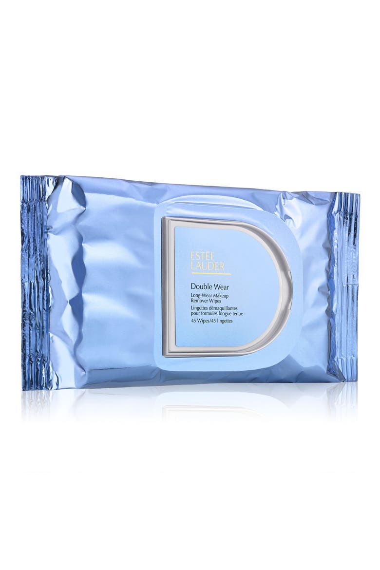 Double Wear Long-Wear Makeup Remover Wipes, Main, color, NO COLOR