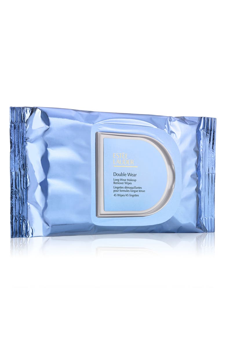 Estée Lauder Double Wear Long-Wear Makeup Remover Wipes, Main, color,