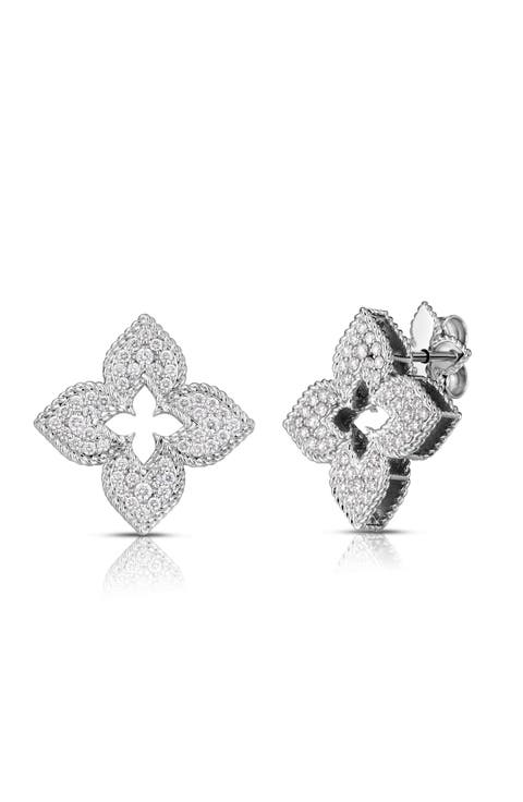 Venetian Princess Diamond Stud Earrings