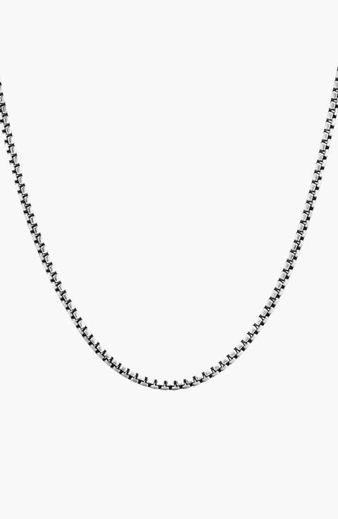 Round Box Chain Necklace