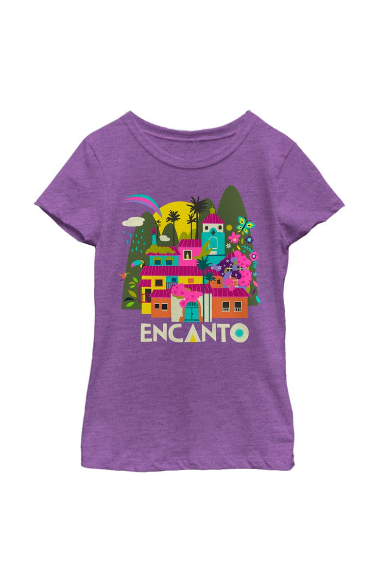Encanto Girl's Encanto Casa Magic  Graphic T-Shirt, Main, color, Purple Berry