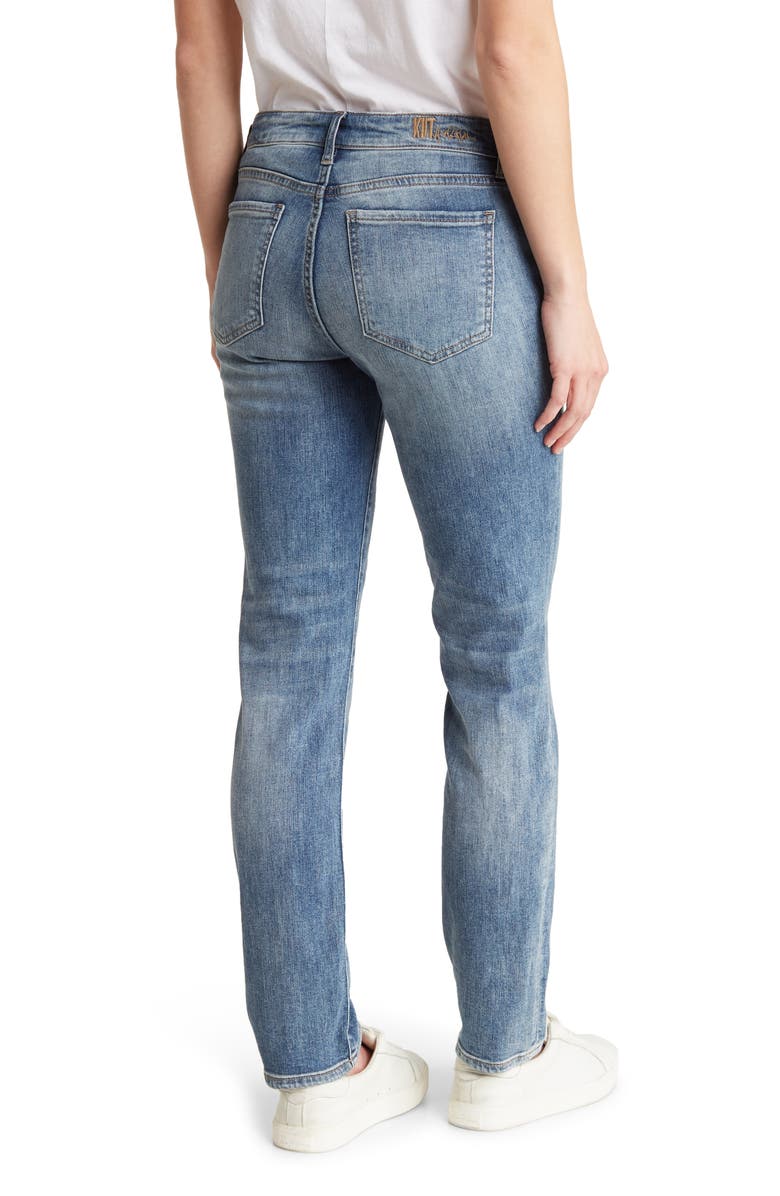 KUT from the Kloth Katy Mid Rise Cotton Stretch Boyfriend Jeans, Alternate, color, Nemesia Clean