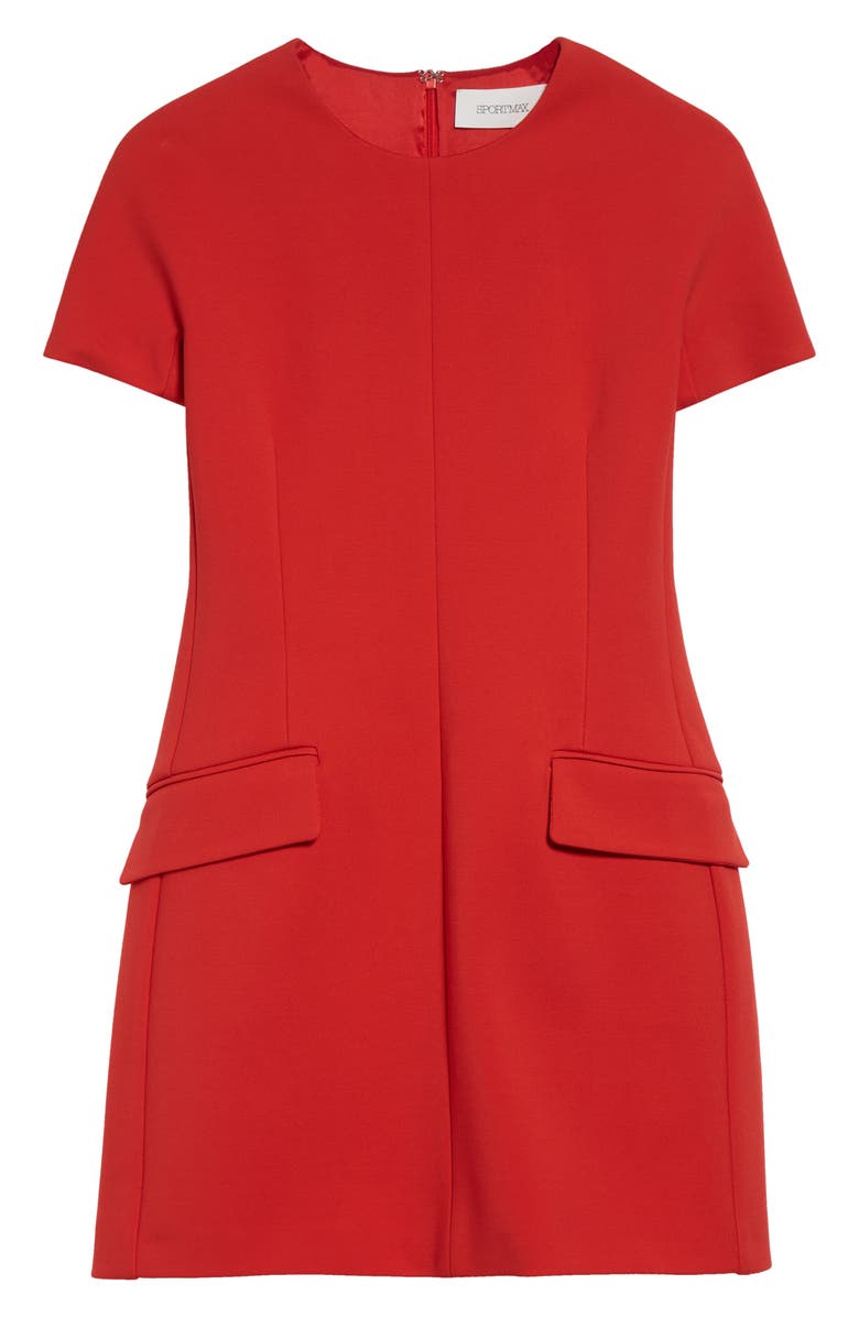 SPORTMAX Mito Jersey Sheath Dress, Alternate, color, Coral