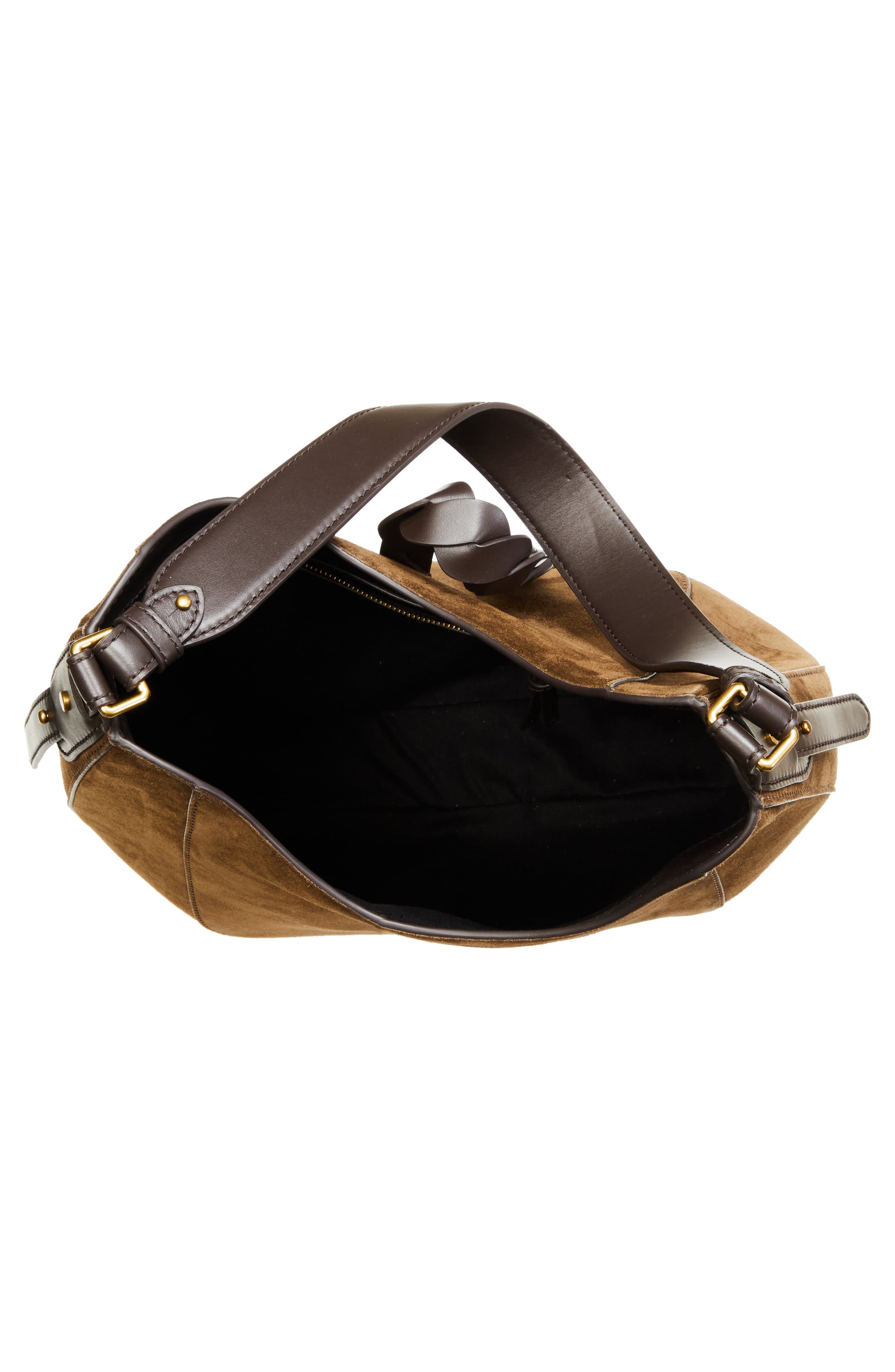 Altay Suede Hobo Bag, Alternate, color, BRONZE