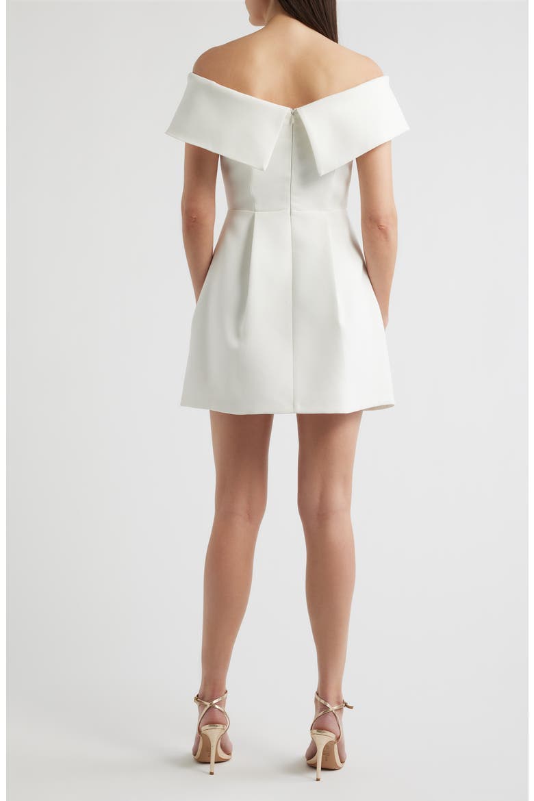 Erin Off the Shoulder Minidress, Alternate, color, WHITE