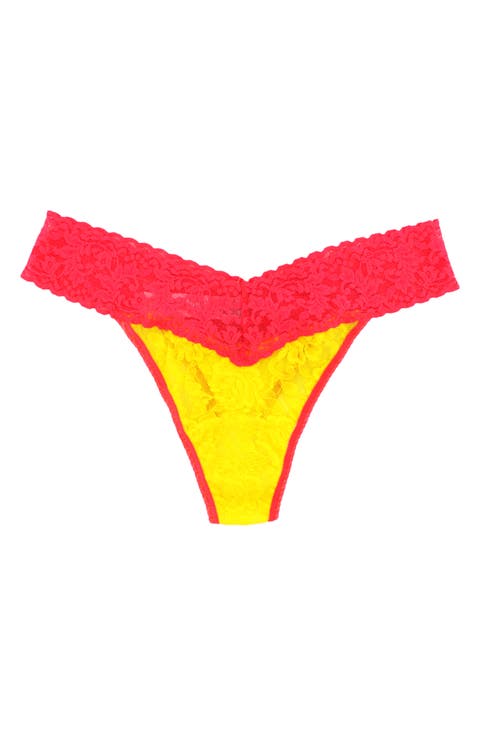 Signature Lace Original Rise Thong