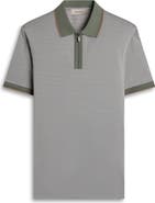 Bugatchi Quarter Zip Polo