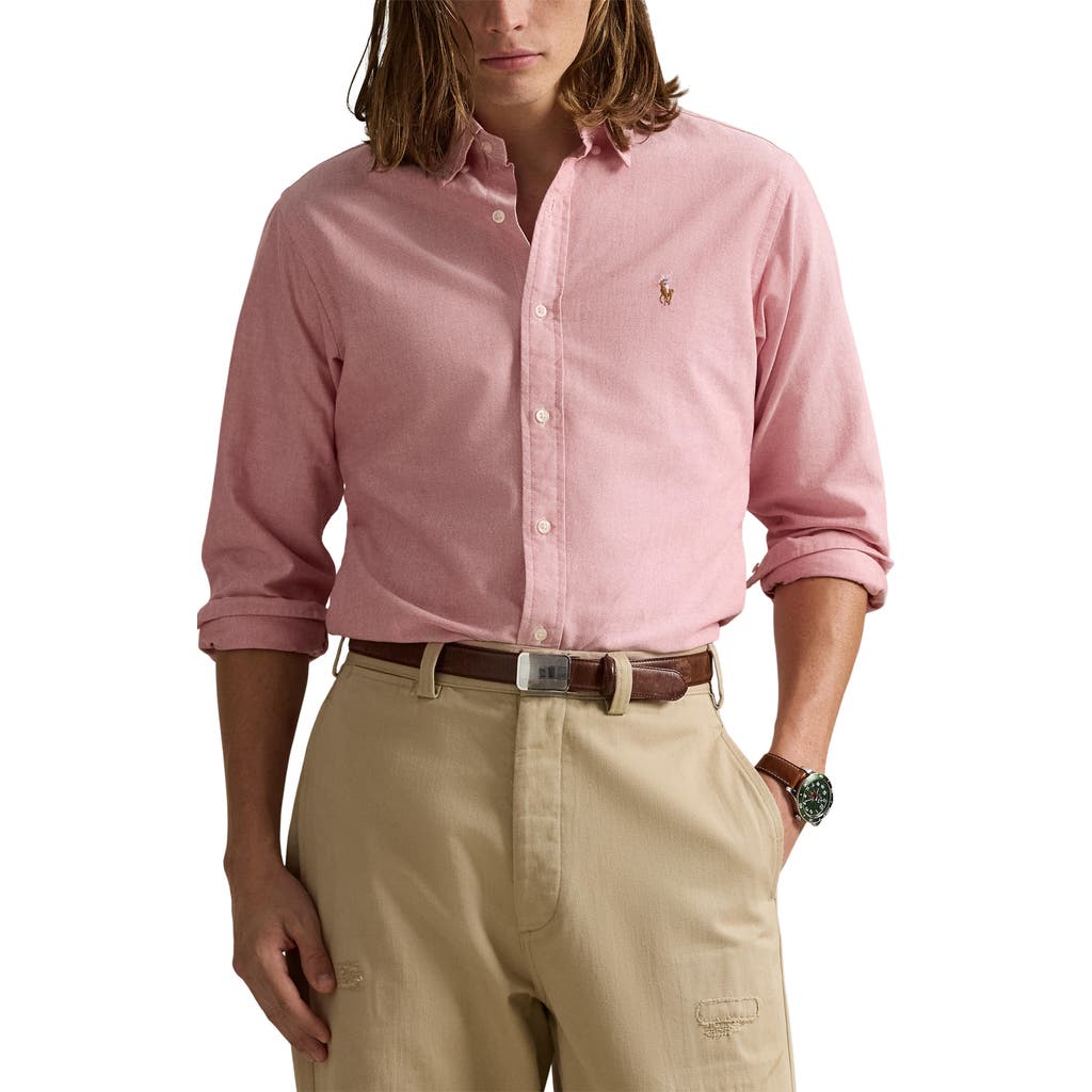 Polo Ralph Lauren Classic Fit Long Sleeve Cotton Oxford Button Down Shirt In Multi