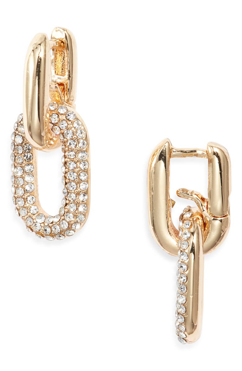 BP. Sparkle Chain Link Drop Earrings, Main, color, Gold