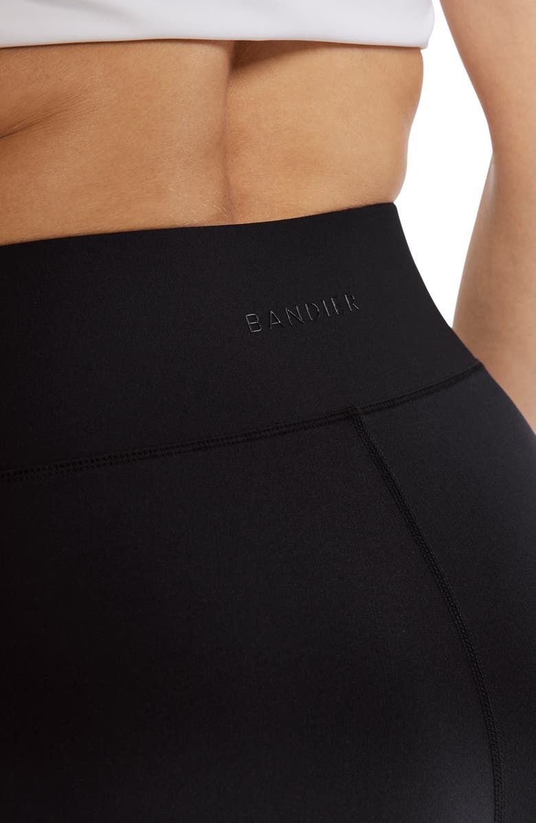 BANDIER Center Stage High Waist Pocket Bike Shorts, Alternate, color, Black