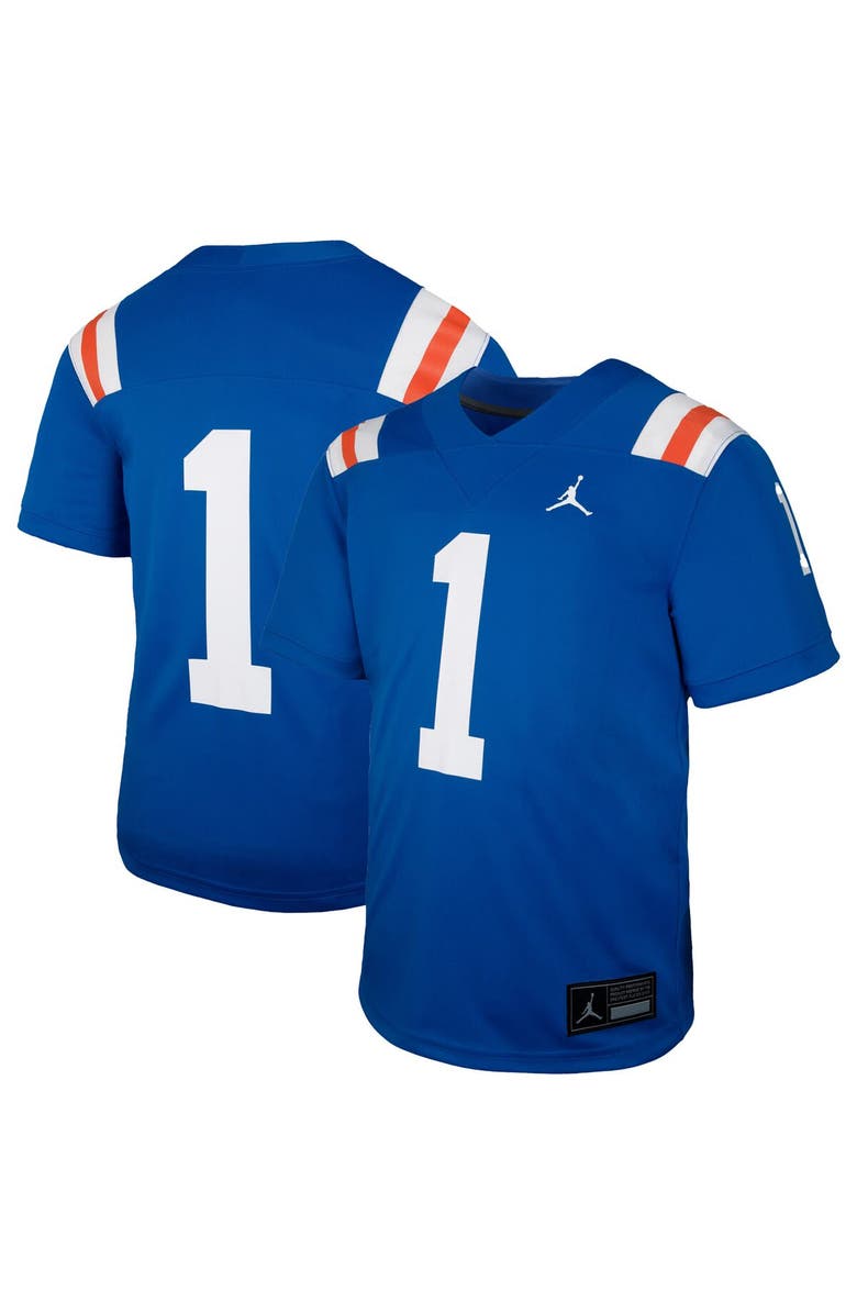 Jordan Brand Youth Jordan Brand #1 Royal Florida Gators Alternate Football Game Jersey, Main, color, Royal