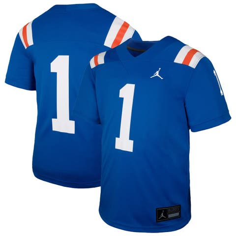 Youth Jordan Brand #1 Royal Florida Gators Alternate Football Game Jersey