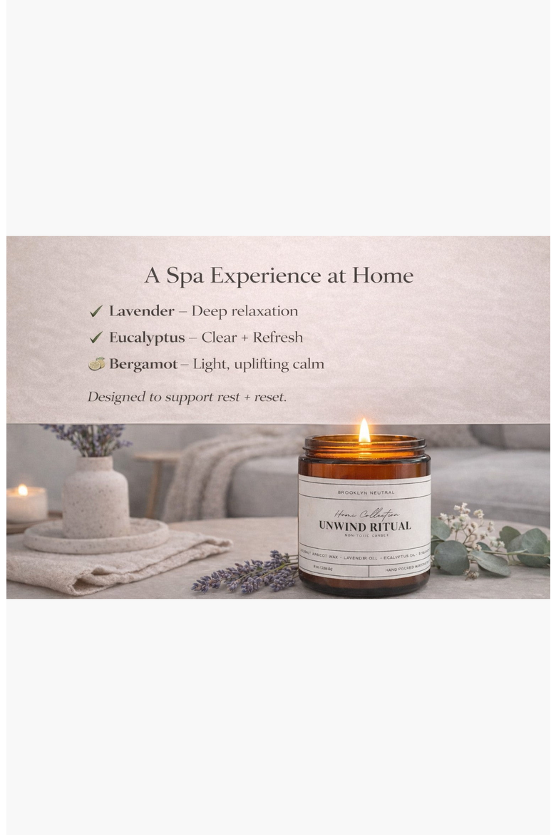Unwind Ritual: Lavender Non-Toxic Luxury Candle, Alternate, color, None